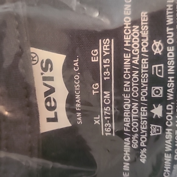 LEVIS BOYS BLUE SHORT SLEEVE T-SHIRT SIZE EXTRA LARGE - Picture 6 of 6